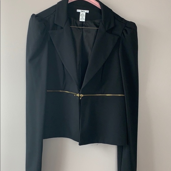 Bar III puff sleeve zipper detailed jacket L - Picture 4 of 5